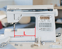  Определение длины платформы швейной машины 